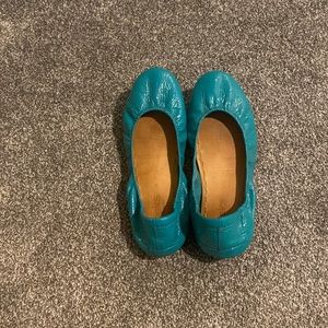 Tieks - Size 8; Tiek’s Blue Patent Shoes